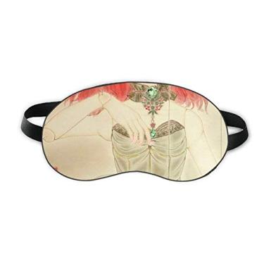 Imagem de Boneca Puppet em estilo chinês em aquarela com proteção de olhos macia para noite