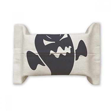 Imagem de Angry Halloween Ghosts Capa de papel para lenços faciais Bolsa de linho de algodão