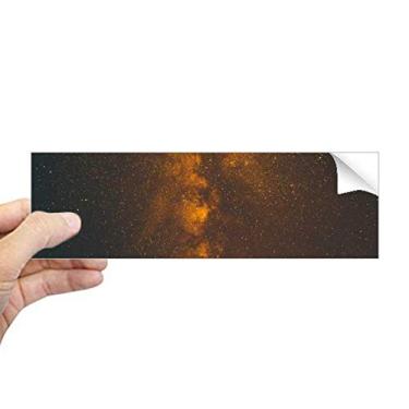 Imagem de DIYthinker Adesivo retangular de neblina de céu escuro laranja para janela de notebook