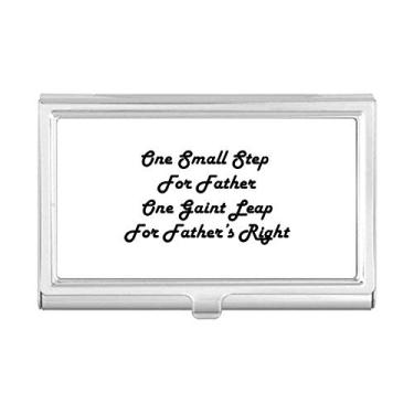 Imagem de Porta-cartões de visita com citação gigante de passos, porta-cartões