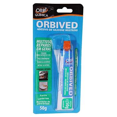 Imagem de Silicone Acético Transparente 12X50G, Orbi 403249, Branco