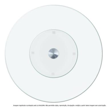 Imagem de Centro De Mesa Prato Giratório Vidro Temperado Incolor 70Cm