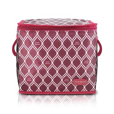 Imagem de Bolsa Térmica Feminina Grande Praia Piquenique Jacki Design (G) Bordô