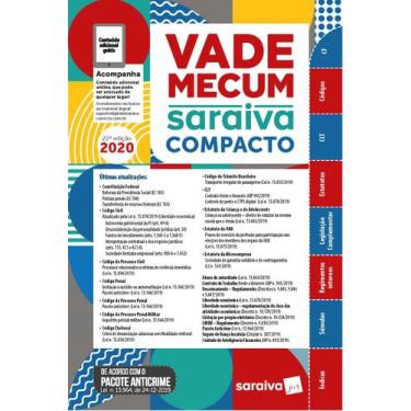Imagem de Livro - Vade Mecum Compacto Saraiva 2020 - 22ª Edição