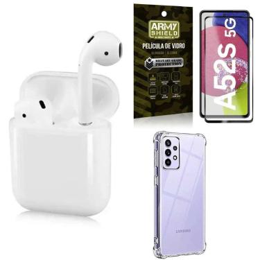 Imagem de Capinha Samsung A52S + Fone Bluetooth Ly-122 + Película 3D