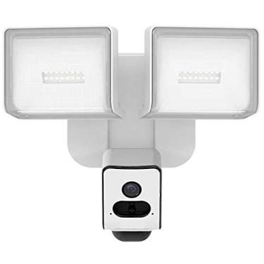 Imagem de 24W 2400lm 1080P Holofote Câmera AI Wireless WiFi Outdoor IP55 Smart Home Security System, Sensor de Movimento PIR, Streaming HD Live 2 Way Audio Sirene Alarme, Cloud Storage APP Alarme Push (Branco)