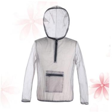 Imagem de VANZACK escudo ver através da camisa protetora casaco camisa camisa de malha protetora anti-abelha roupas terno ao ar livre gaze líquida
