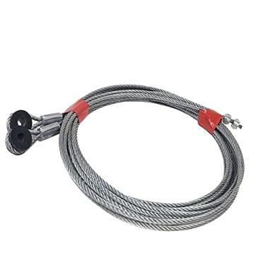 Imagem de BFC 2 peças TG-913041 330.2 cm Comprimento 1/10.2 cm Ilhó de nylon 7x7 Cabo de elevação de porta de rampa de aço galvanizado