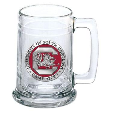 Imagem de Copo de cerveja Heritage Pewter South Carolina Gamecocks | Copo de cerveja estilo alemão de 425 g | Intrincadamente feito de estanho Alma Mater