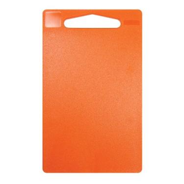 Imagem de Tábua de corte Linden Sweden Anita com alça – segura para carne e produção, não irrita facas – Design fino e leve para fácil armazenamento, lavável na lava-louças, P, laranja – 23,5 x 15,2 cm