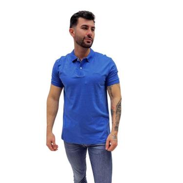 Imagem de Camisa Polo Pierre Cardin Manga Curta com Botão Masculina-Masculino