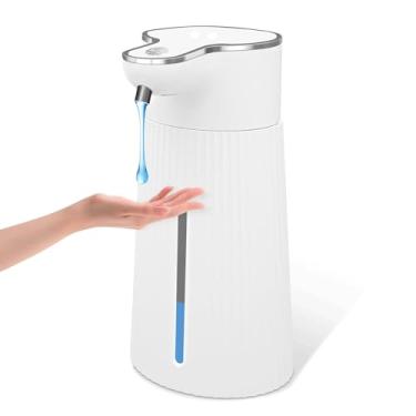 Imagem de Dispensador automático de sabonete líquido, 2 níveis, ajustável, sem toque, dispensador de sabão para banheiro