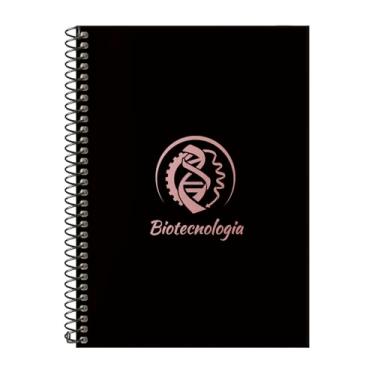 Imagem de Caderno Colegial 1 Matéria Profissões Biotecnologia (Preto e Rosê)