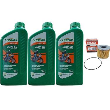 Imagem de Filtro Oleo Fram Ch 6000, 3 Litros De Oleo 20w50 Gs 500