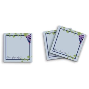 Imagem de Butler in the Home Sticky Notes Pacote com 3 7,6 cm x 7,6 cm, 50 folhas por bloco, Have a Grape Day Grapevine, blocos de notas engraçados fofos papel planejador de diário de papelaria