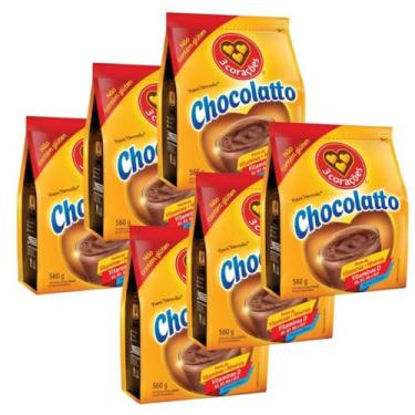 Imagem de Achocolatado em Pó Chocolatto Sem Lactose Três Corações - 6x 560g