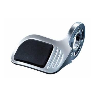 Imagem de Kuryakyn 6299 Premium ISO Contour Throttle Boss Motorcycle Guidão Grip Accessory: Ajuste universal, lado direito apenas, cromado, pacote com 1