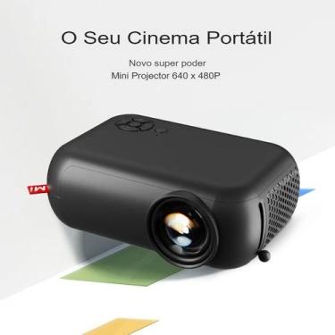 Imagem de Mini Projetor LED portátil, A10, 3D, Vídeo, Casa, Cinema,  1080P, 4K V