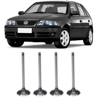 Imagem de Jogo 4 Válvula Admissão Gol G2 G3 Power 1.0 8v 2002 a 2003 - Metal Lev