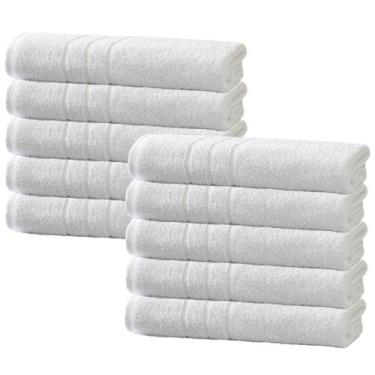 Imagem de Kit 10 Toalhas de Banho Hotel Profissional Teka Roma 440g