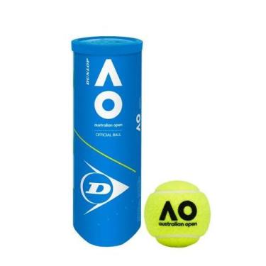 Imagem de Bola de Tênis Dunlop Australian Open - 3 Unidades