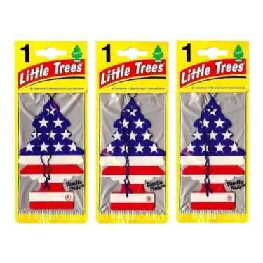 Imagem de Aromatizantes Para Carro Àrvore Kit Com 3 Unidades Eua - Little trees