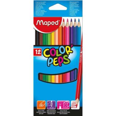 Imagem de Lápis De Cor Triangular Color Peps Classico 12 Cores Maped