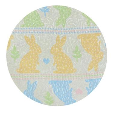 Imagem de Capas Para Sousplat 35 cm Páscoa Colorido Coelhinho - MUMUDECOR, COELH
