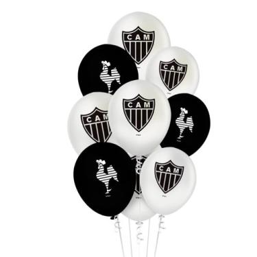 Imagem de 25 Bexigas Balão Decoração Atlético Mineiro festa Aniversár - Regina f