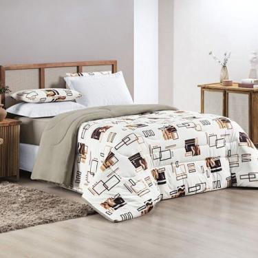 Imagem de Edredom Super King 100% Algodão Malha Penteada Dupla Face Quality - Bi