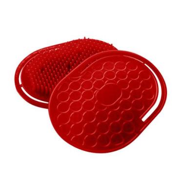 Imagem de Escova Pente Oval Masculina Safira Plástico 1 Un, Vermelha