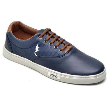 Imagem de Bota Casual Masculina Coturno Medio Urbano Moto Respiravel - Polo Blu,