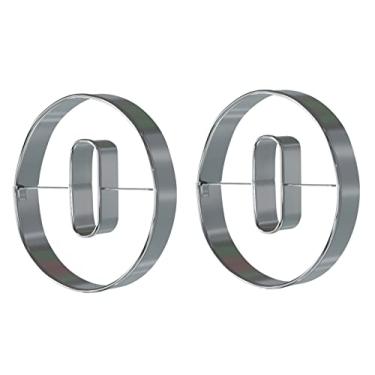 Imagem de Bakerpan Cortador de biscoito de aço inoxidável número 0 formas, 8,5 cm - conjunto de 2