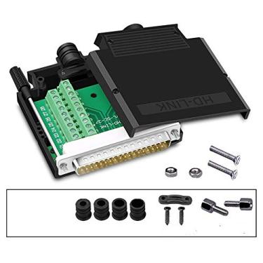 Imagem de ANMBEST DB37 mais fino sem solda RS232 D-SUB Serial para terminal de porta macho de 37 pinos placa de breakout com caixa de parafusos longos tubo de cauda