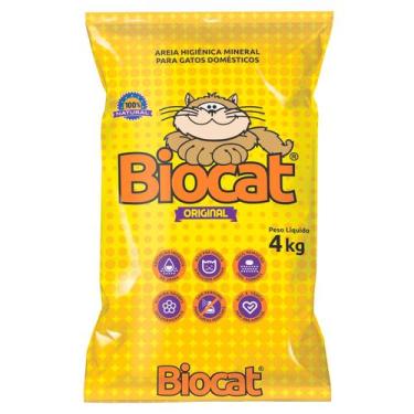 Imagem de Areia Higiênica Caixa de Areia Biocat Original 4 Kg