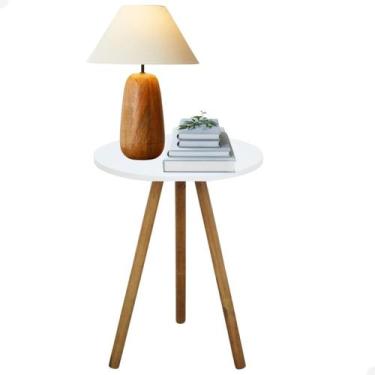 Imagem de Mesinha de Canto Retro Decoração Tripe Pé Palito Mesa Apoio de Sofa Sa