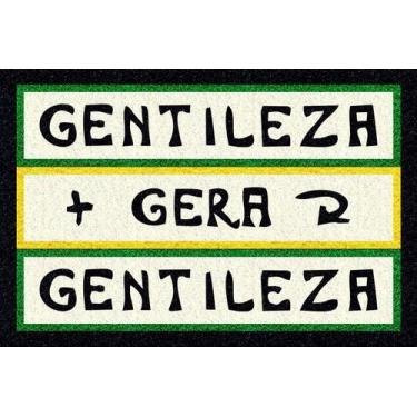 Imagem de Tapete capacho gentileza gera gentileza 60x40 cm - Zap Tapetes