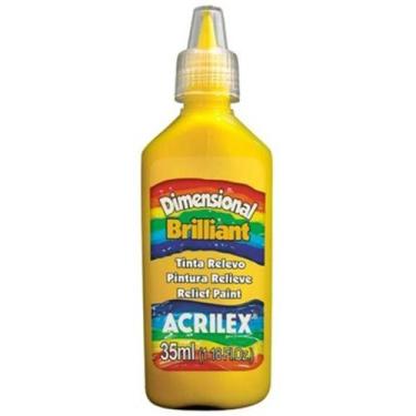 Imagem de Tinta Dimensional Brilhante 35ml - 505 Amarelo Ouro Acrilex
