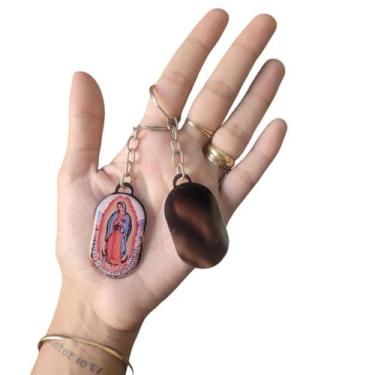 Imagem de Kit 12 Chaveiros Nossa Senhora De Guadalupe Chapa Simples - CAF