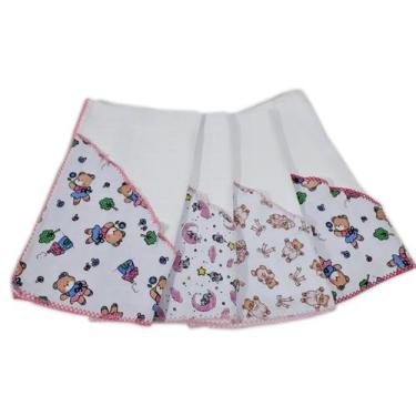 Imagem de Fralda Grande Quadriculada Com Capuz Estampado 68x68cm - Fadrilar, Fem