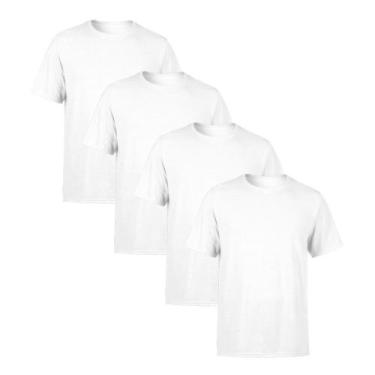Imagem de Kit 4 Camisetas AMGK Masculina Lisa Premium 100% Algodão, Masculino, B