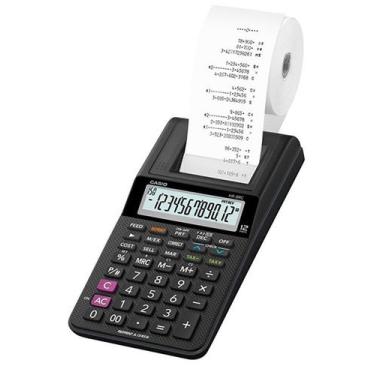 Imagem de Calculadora com Bobina HR-8RC (12 Digitos) - Preto - Casio