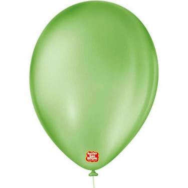 Imagem de Balão Redondo N09 Verde Maçã - Pacote com 50 Unidades - Sao Roque