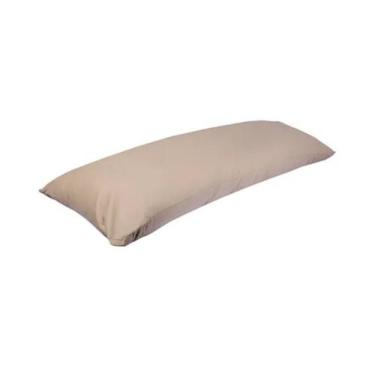 Imagem de Fronha Para Travesseiro De Corpo Xuxão 100% Algodão 1,38m X 45cm Bege 