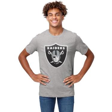 Imagem de FOCO Camiseta masculina NFL Team Primary Logo Athletic Heather manga curta