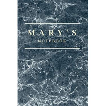Imagem de Mary's Notebook: Personalised Custom notebook for Mary: Beautiful marble effect notebook notepad jotter - makes a special personal gift and present for Mary