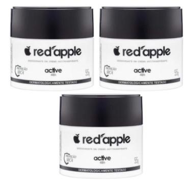 Imagem de Kit 3 Desodorante Em Creme Active 55G - Red Apple