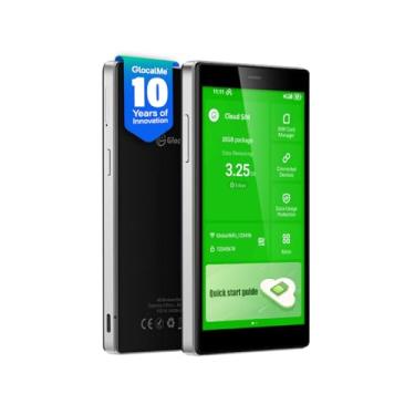 Imagem de GlocalMe Hotspot móvel G4 Pro 4G LTE com dados globais de 1 GB, ponto de acesso Wi-Fi portátil para viagens em mais de 200 países, dispositivo hotspot de tela sensível ao toque de 5 polegadas, sem