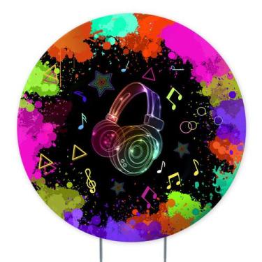 Imagem de Painel de Festa Neon,Pista de Dança Painel Redondo, Painel de Festa Re