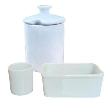 Imagem de Kit Porta sachê e misturador café + Açucareiro 400ml - Antilope Decor 